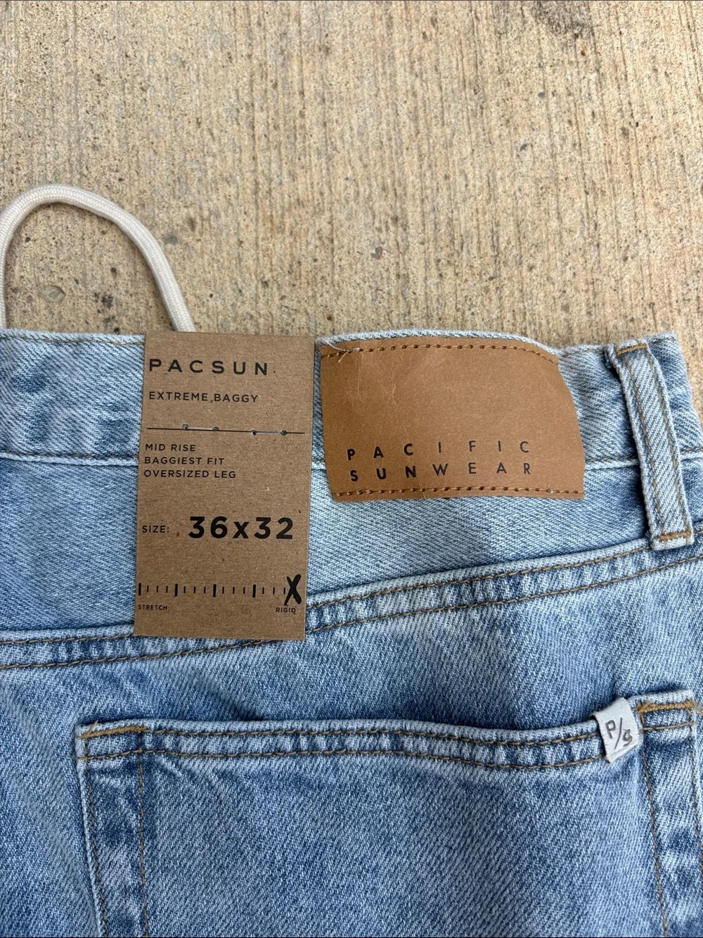 PacSun Light Blue High-Rise Baggy Jeans